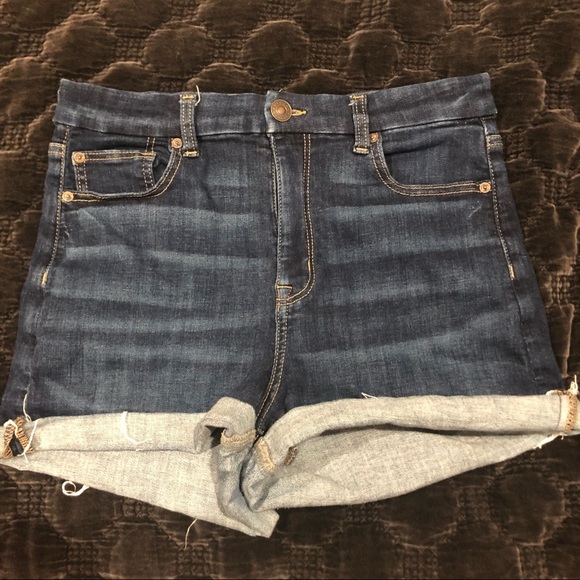 American Eagle Dark Wash Shorts Size 10